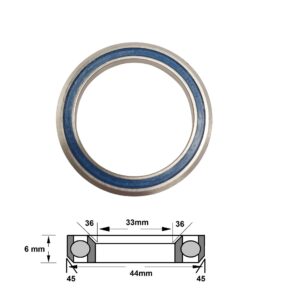 AC3344 Headset Bearing 33 x 44 x 6 Chamfer 36/45 Angular Contact