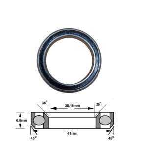 MHPO3K Headset Bearing 30.15 x 41 x 6.5 Chamfer 36/45 Angular Contact