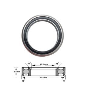 MH-P08 Headset Bearing 30.15 x 41.8 x 6.5 Chamfer 45/45 Angular contact