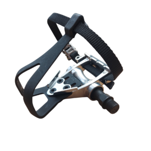 Wellgo Pedals LU-209 for Road Bike with toe clips straps 9/16" Bicycle - Image 2