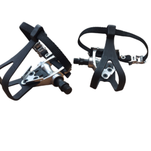 Wellgo Pedals LU-209 for Road Bike with toe clips straps 9/16" Bicycle - Image 3