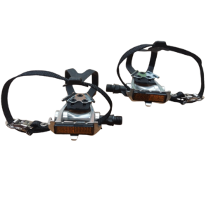 Wellgo Pedals LU-209 for Road Bike with toe clips straps 9/16" Bicycle - Image 5