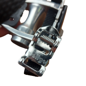 Wellgo Pedals LU-209 for Road Bike with toe clips straps 9/16" Bicycle - Image 12