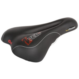VELO Plush Gel Saddle - Touring Hybrid Comfort Seat - Performance comfort style