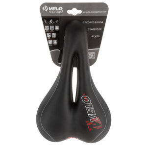 VELO Plush Gel Saddle - Touring Hybrid Comfort Seat - Performance comfort style - Image 2