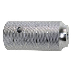Alloy Stunt Pegs | 14mm Silver Screw on | oversize trick nuts for bmx - Image 2