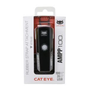 Cateye AMPP100 Front Light - Bicycle front headlight USB rechargable - Image 5