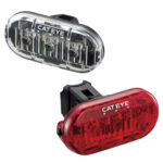 Cateye OMNI3 Light set - Front & Rear Bicycle lights Battery powered