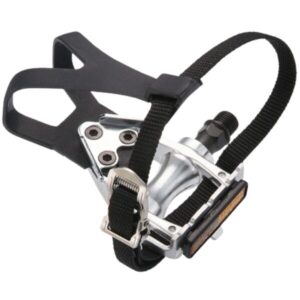 Wellgo Pedals LU-209 for Road Bike with toe clips straps 9/16" Bicycle