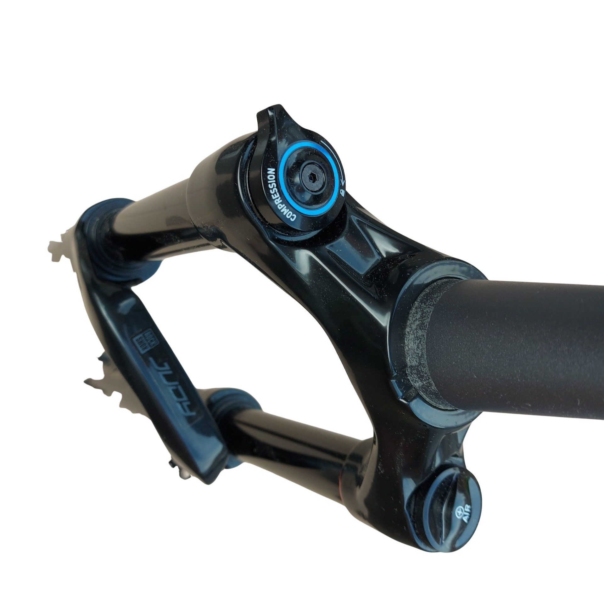 RockShox Judy Gold RL 27.5 inch mountain bike suspension fork with 120mm travel, Solo Air spring, Motion Control RL damping, 42mm offset, 9mm QR axle, disc brake compatible, lightweight aluminum and magnesium construction, gloss black finish – premium MTB fork for trail, XC, and all-mountain riding available at Hopkinson Cycles