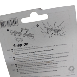 KMC Single Speed Joining Split Link | SNAP-ON EPT | 1 speed WIDE 1/2x1/8" | - Image 3