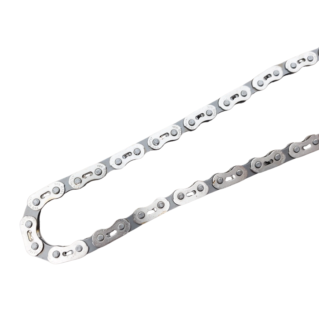 Gusset MX Chain single speed narrow 1/2 x 3/32 Chrome polish Grey 102 links