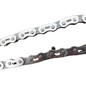 Gusset MX Chain single speed narrow 1/2 x 3/32 Chrome polish Grey 102 links