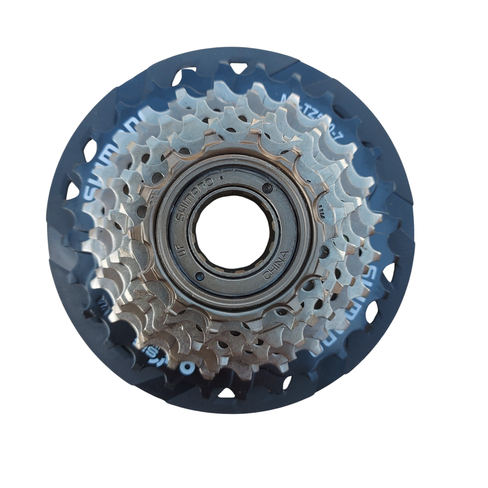 Shimano TZ500 Freewheel 7 Speed | 14-28T Screw on | MF-TZ500-7 Spoke protector - Image 2