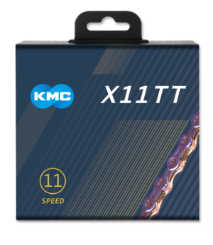 KMC TT11 Chain Neo Chrome Go Waxed |  11 Speed TT 118 Link - Image 6