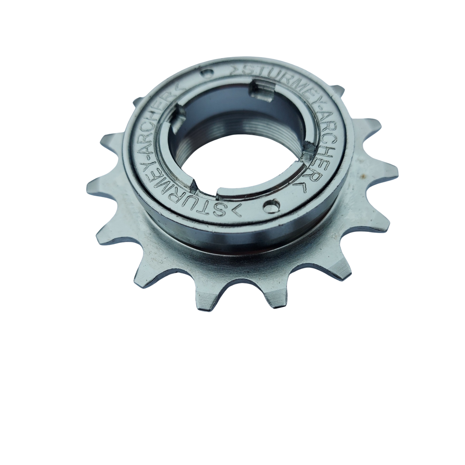 Sturmey Archer 15T BMX Freewheel | 1/2 x 3/32 " | M30 x 1mm Thread | Chrome Polish - Image 2