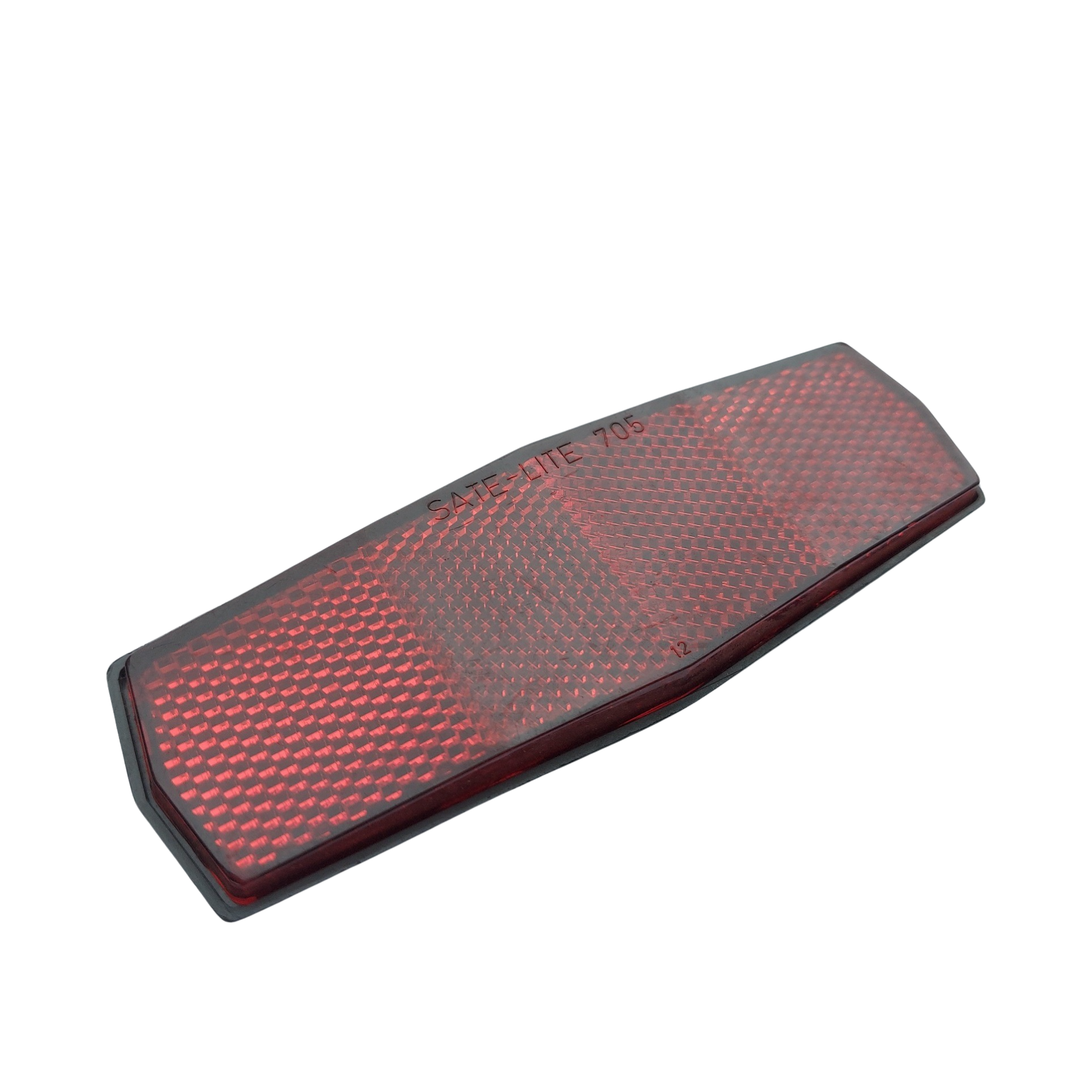 Rear Pannier Rack Reflector | Red Reflective | 130mm Length 40mm width | Includes screw OEM - Image 2