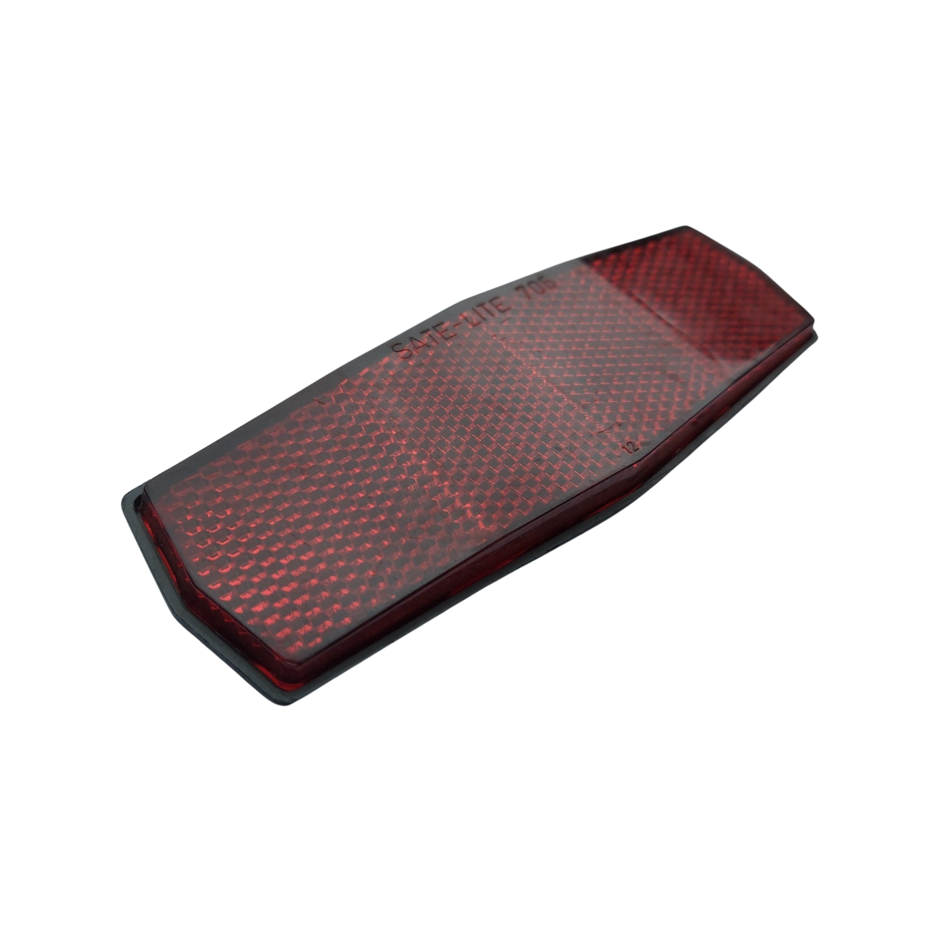 Rear Pannier Rack Reflector | Red Reflective | 130mm Length 40mm width | Includes screw OEM - Image 3