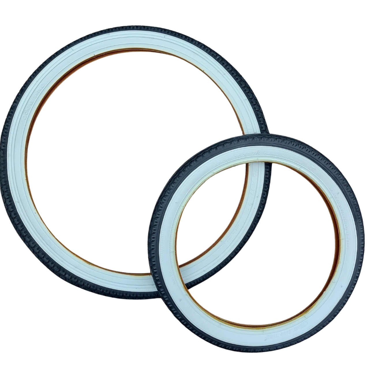 CST Whitewall Tyres for Raleigh Chopper | 20x1.75 & 16x1.75 | White wall - Image 2