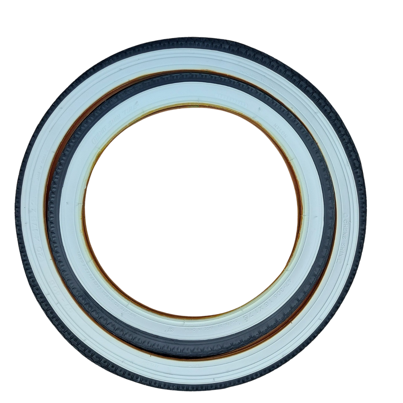 CST Whitewall Tyres for Raleigh Chopper | 20x1.75 & 16x1.75 | White wall - Image 3