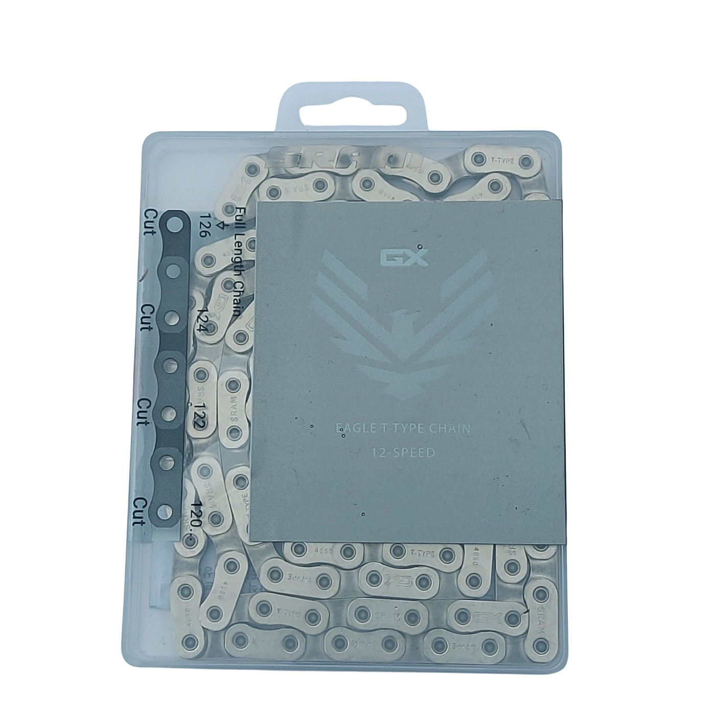 SRAM GX Eagle T-Type Flat Top 12-Speed Chain |126 Links with PowerLock | Silver | E-MTB Approved - Image 5