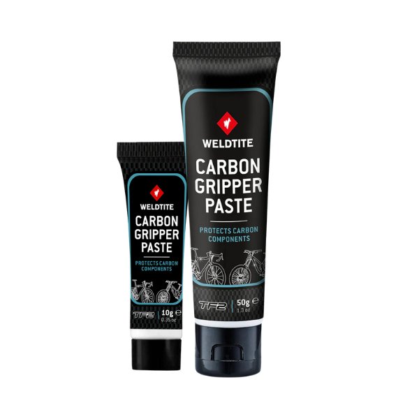 Weldtite Carbon Gripper Paste | 10g or 50g | Ideal for stems seatposts handlebars & carbon-to- carbon / metal