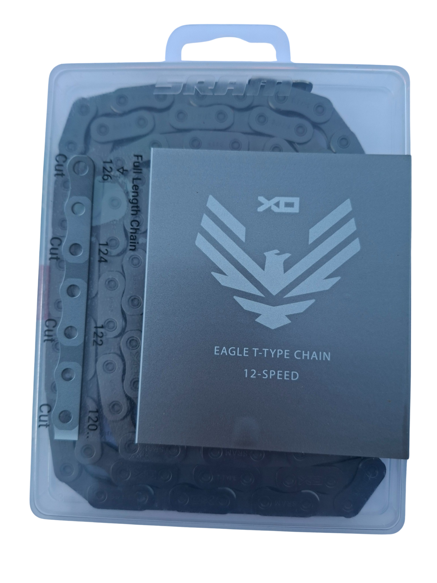 SRAM X0 Eagle T-Type Chain 12 Speed | 126 Links Dark Polar | Flattop Solid Pin PowerLock E-MTB Approved - Image 3