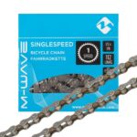 M-Wave Single Speed Bike Chain 1/2" x 1/8" – 112 Links – Quick Link Included – KMC Manufactured