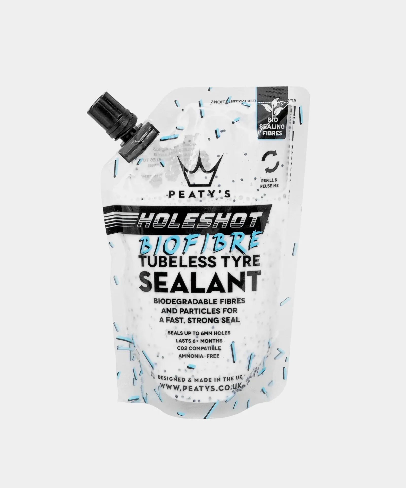 Peaty’s Holeshot BioFibre Tubeless Tyre Sealant - Image 3