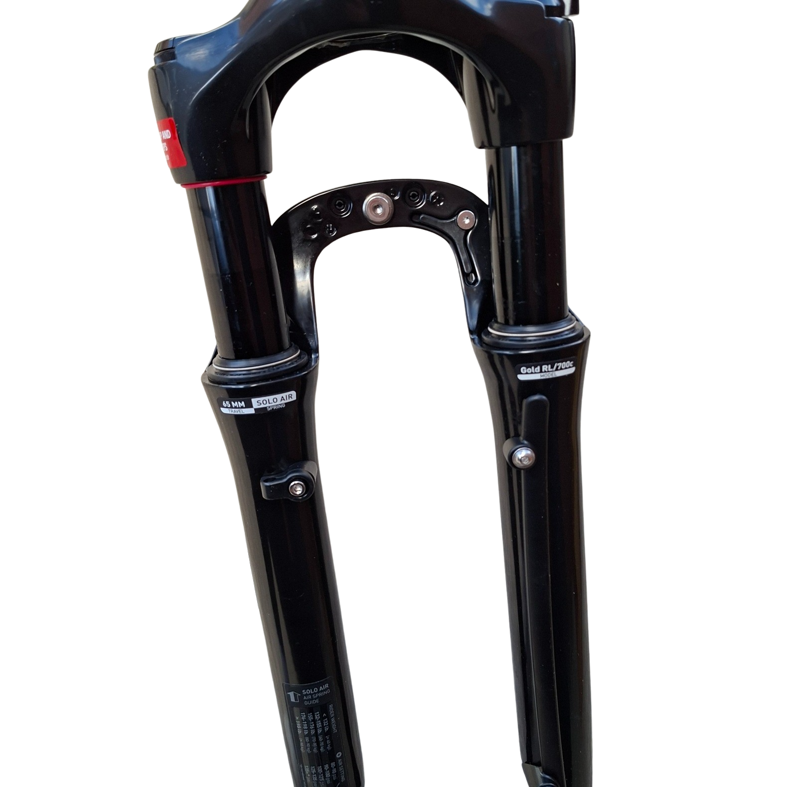 RockShox Paragon RL Solo Air 700c Fork 65mm Travel 9QR 1 1/8" Disc Black - Image 10