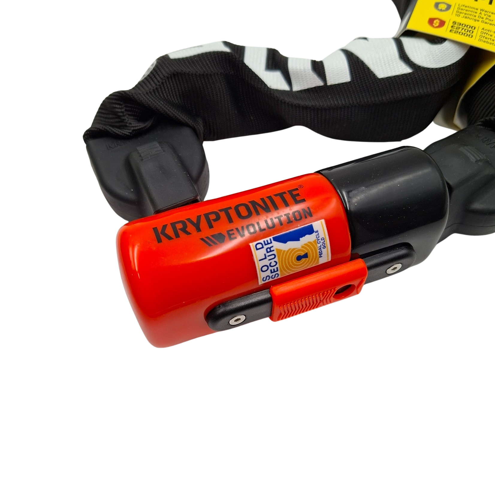 Kryptonite Evolution 1090 Chain Lock | 10mm x 90cm Integrated | High Security Sold Secure Gold Bike Lock - Image 6