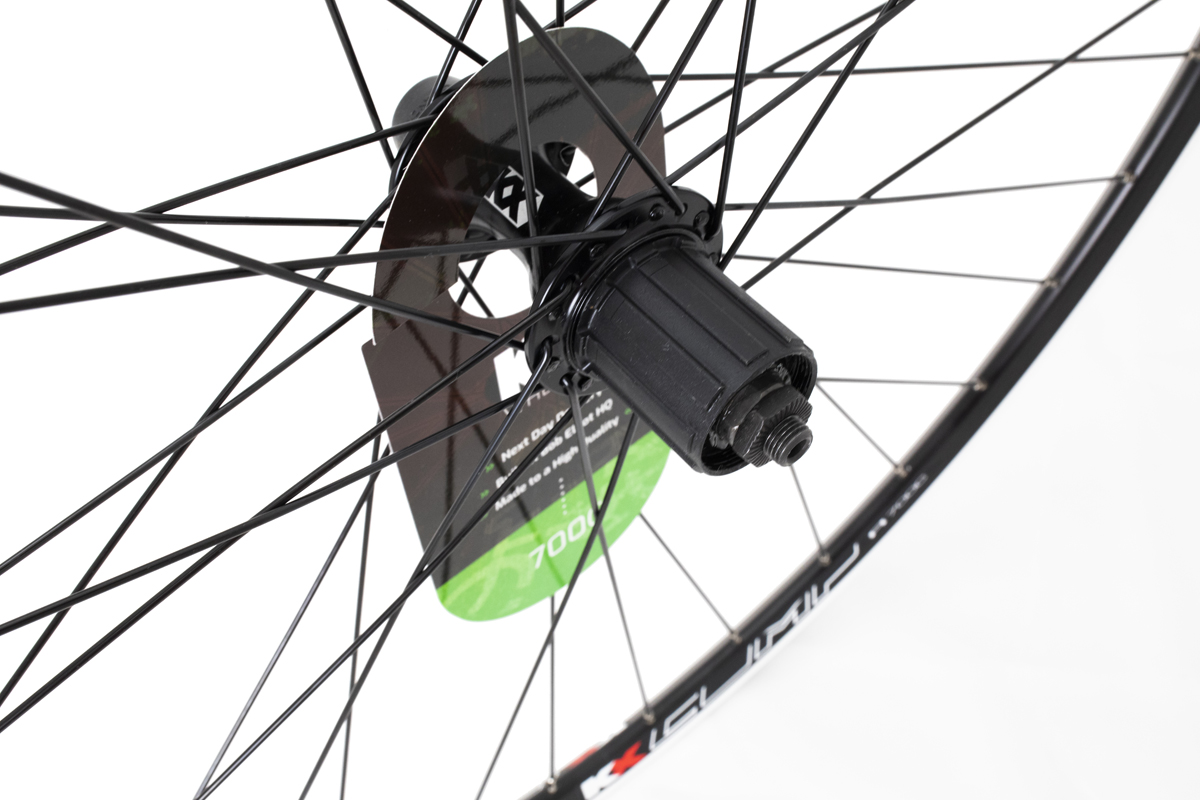 700c Rear Road Wheel – Cassette Hub | Quick Release | Black Alloy Rim – KX COMP 6012BK - Image 2