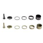 Renthal Headset Spacer & Top Cap Kit 1 1/8" | CNC Alloy MTB Road Bike Headset Spacers | Gold / Black