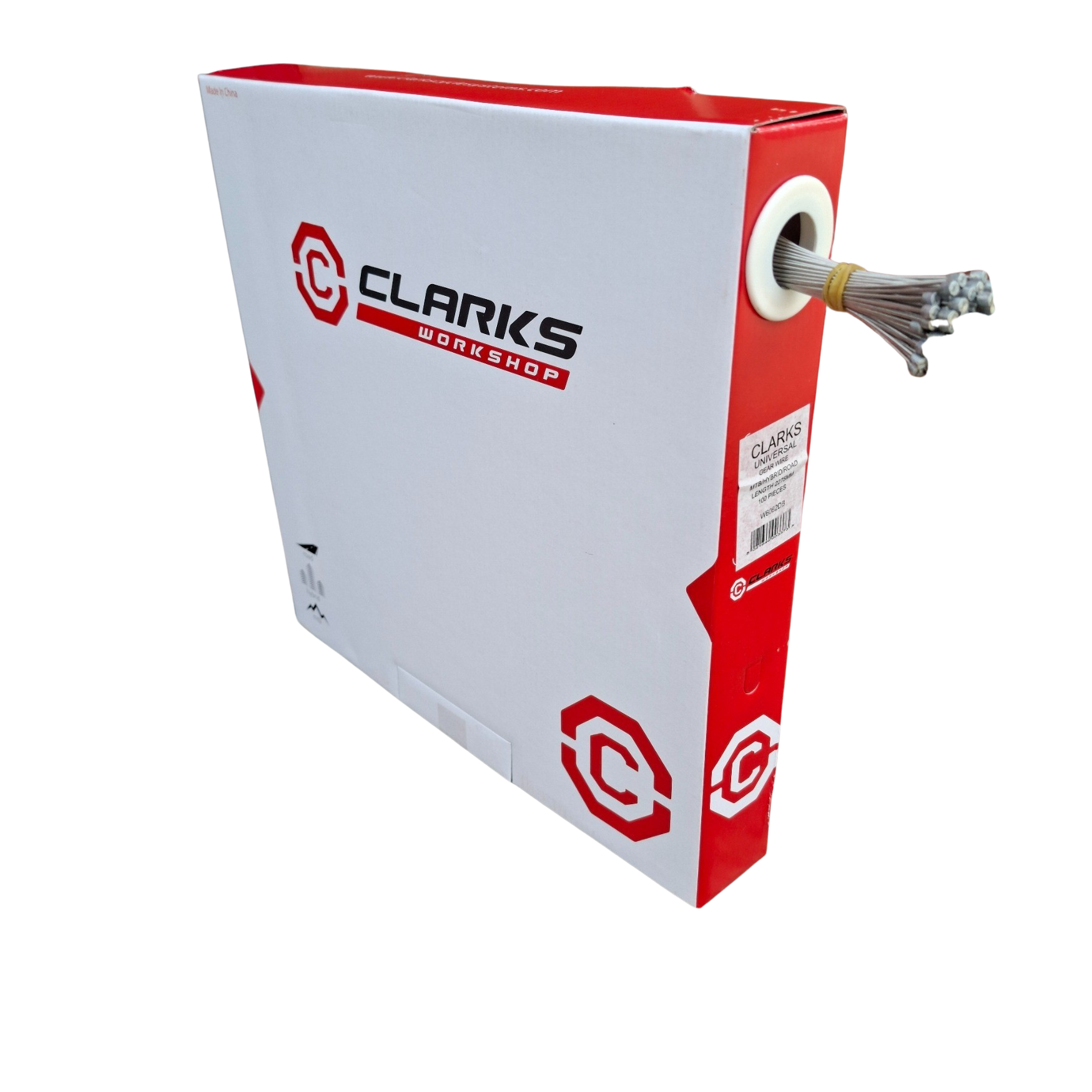 Clarks Stainless Steel Gear Inner Wire Cables – Pack of 100 - Dispenser box