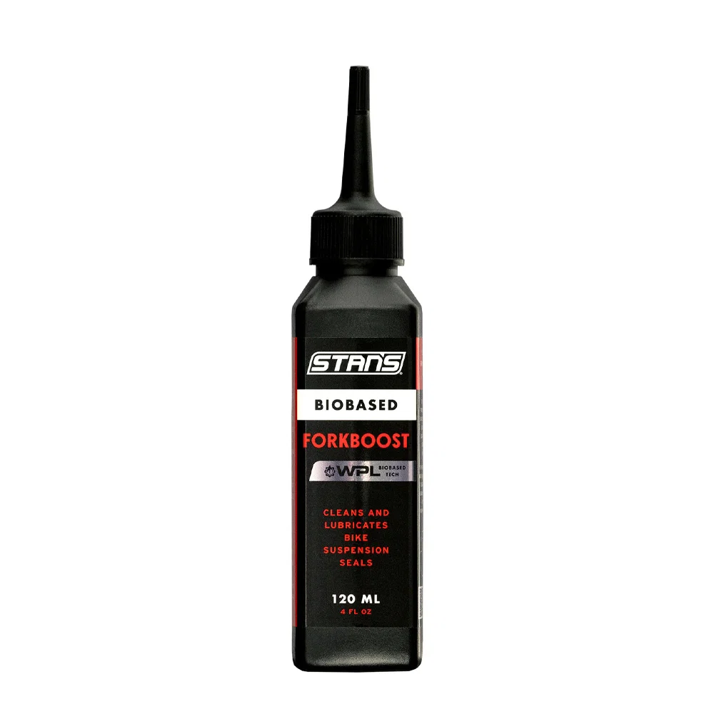 Stan’s Biobased ForkBoost 120ml – Premium Suspension Fork Seal Lubricant & Cleaner