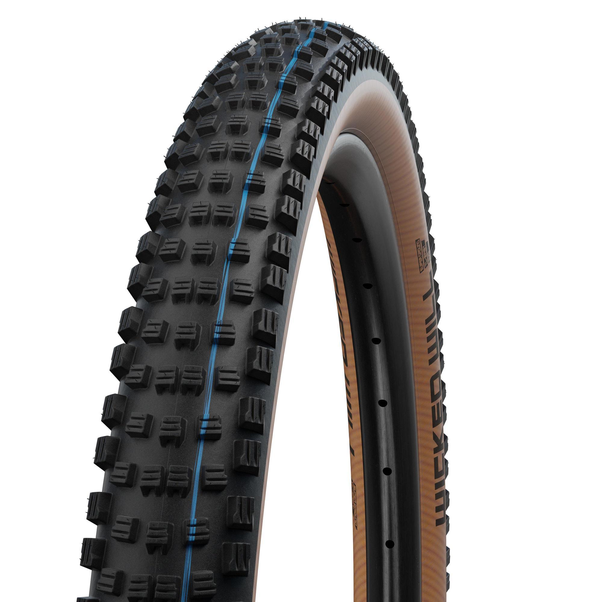 Schwalbe Wicked Will Tyre | Super Ground | Addix SpeedGrip | Evolution line TLE Tubeless Folding Tire | Bronze Wall