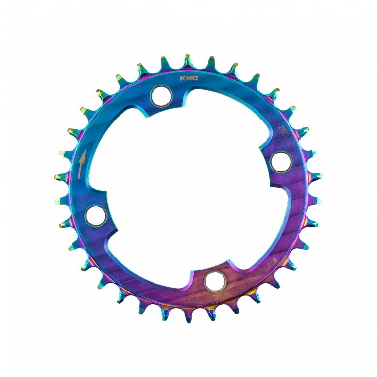 KMC 104BCD MTB Chainring – Narrow-Wide – 32T / 34T / 36T – Black or Aurora - Image 5