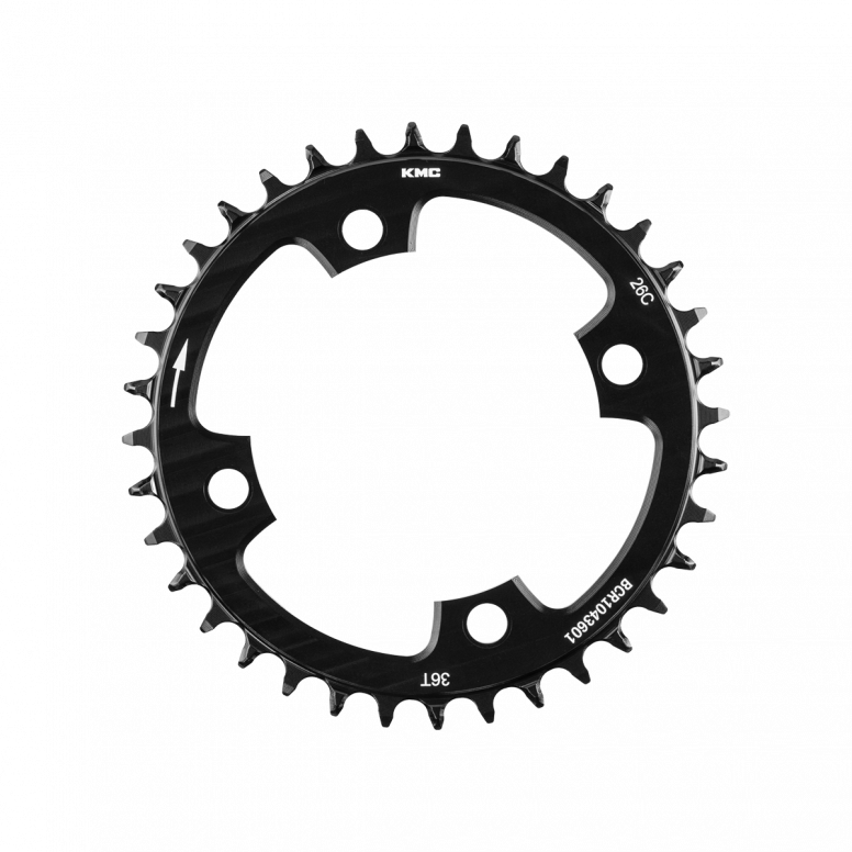 KMC 104BCD MTB Chainring – Narrow-Wide – 32T / 34T / 36T – Black or Aurora - Image 4